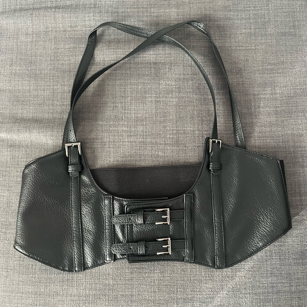 Chic Black pleather Women's Harness